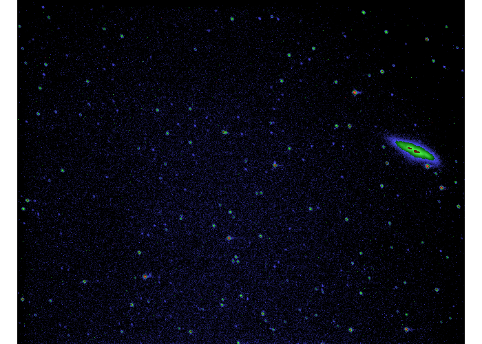 A processed MicroObservatory image of M82